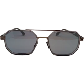 NoorShade Black Geometric Sunglasses with Black Lenses – Modern UV Protection Eyewear for Men and Women- from Nazret Noor